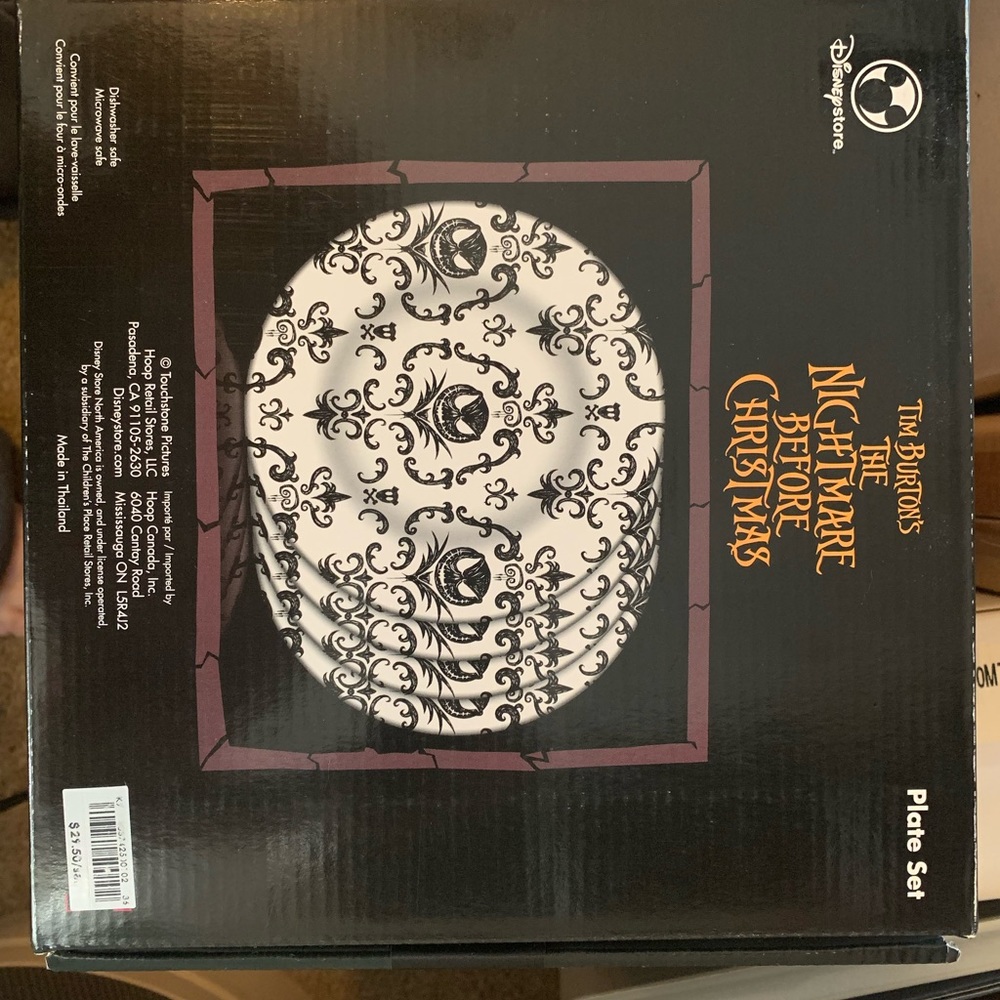 Nightmare before Christmas plates and cups